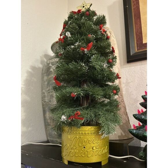 Musical Magic Growing Christmas Tree Holiday Decoration Animated Music SEE VIDEO - Picture 1 of 6
